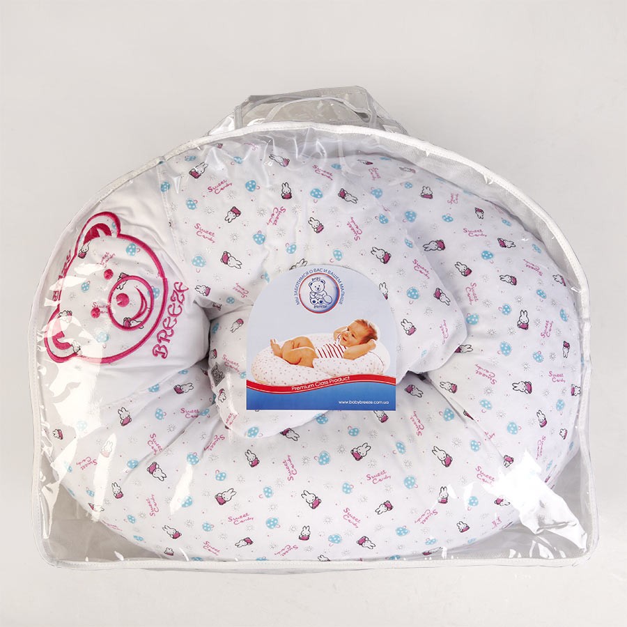 

Подушка для кормления Baby Breeze розовые зайцы (0334 804)