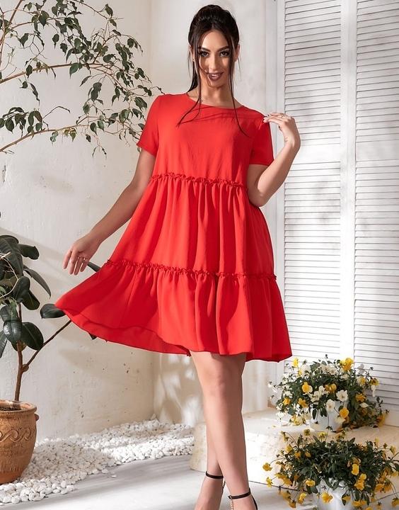 

Платье G&M k-79518 - Размер цвет красный, Платье G&M k-79518 52-54 Размер цвет красный