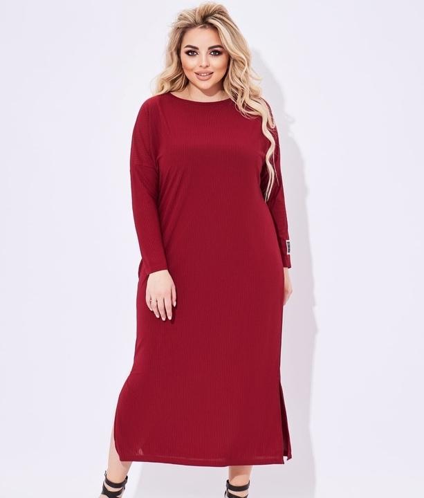 

Платье G&M k-79320 48-50-52 Размер цвет бордовый