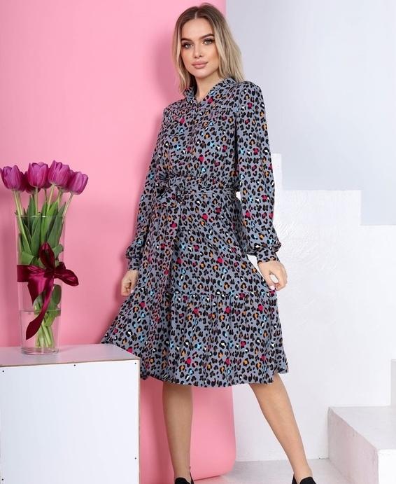 

Платье G&M k-78674 - Размер цвет серый, Платье G&M k-78674 42-44 Размер цвет серый