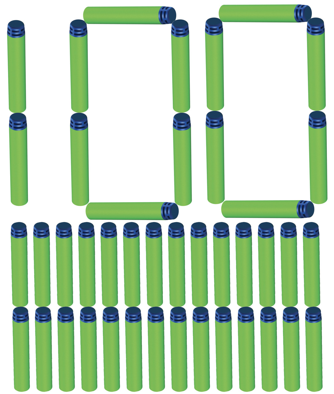 

Патроны Adventure Force 100-Dart Refill ,Compatible NERF