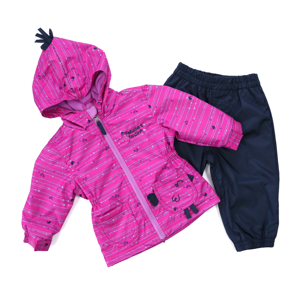 

Демисезонный комплект на флисе Peluche&Tartine S17M06-PopViola малиновый + темно-синий 74 - 82 см (S17M06-PopViola-12m)