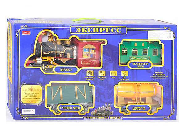

Железная дорога "Экспресс" свет, русская озвучка, дым XIN YU TOYS (ZYA-00041)