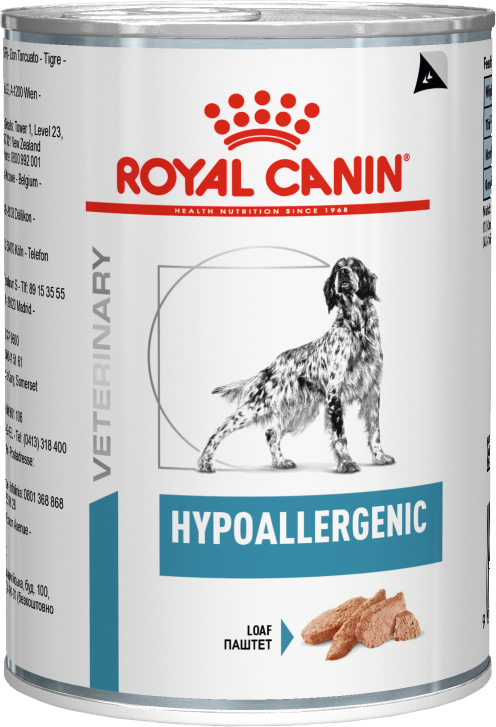 

Ветеринарный влажный корм для собак Royal Canin Hypoallergenic Canine 12шт(упаковка) (4084004up)