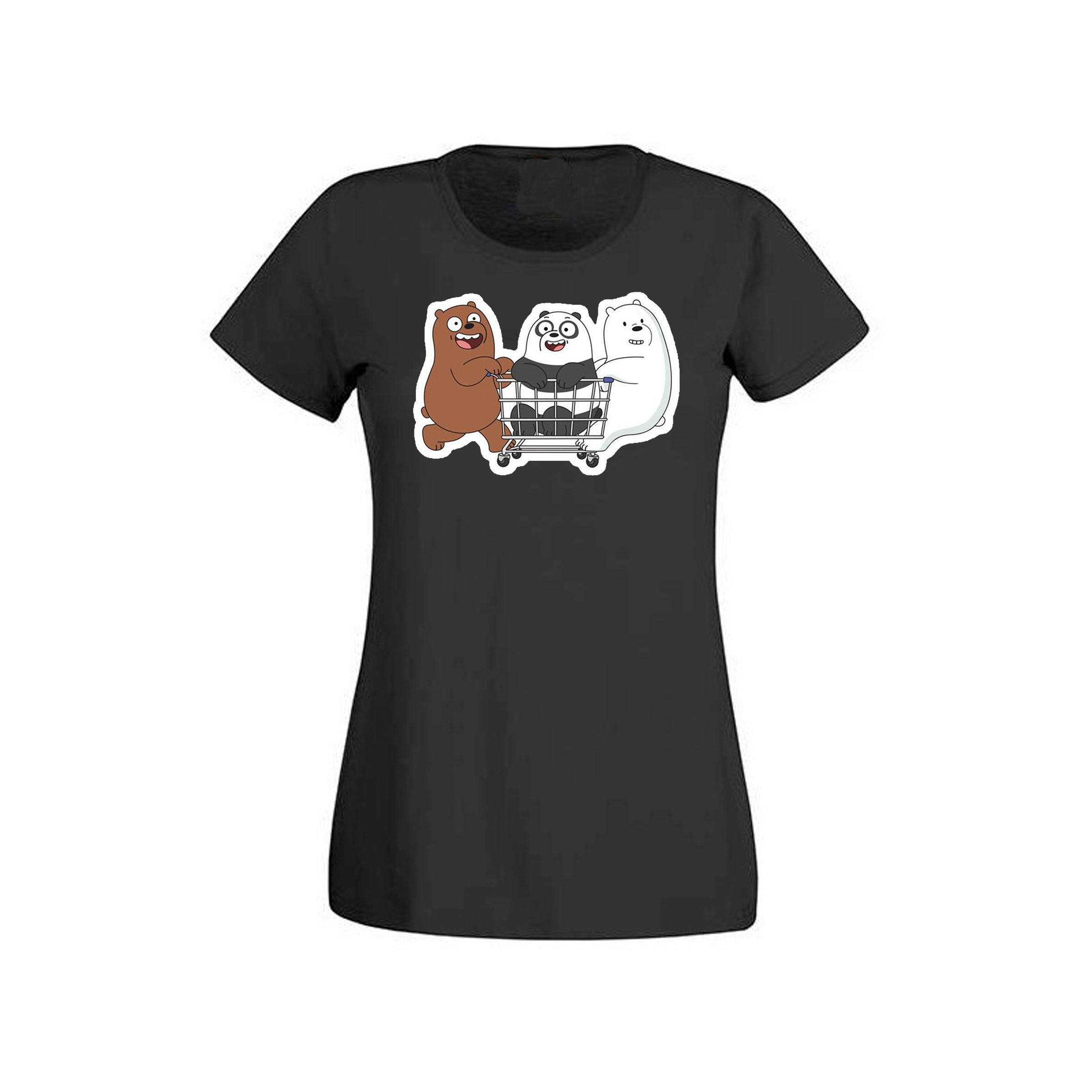 

Футболка женская ArtSvet Вся правда о медведях (We Bare Bears) Черный L ARTBEER1DPART