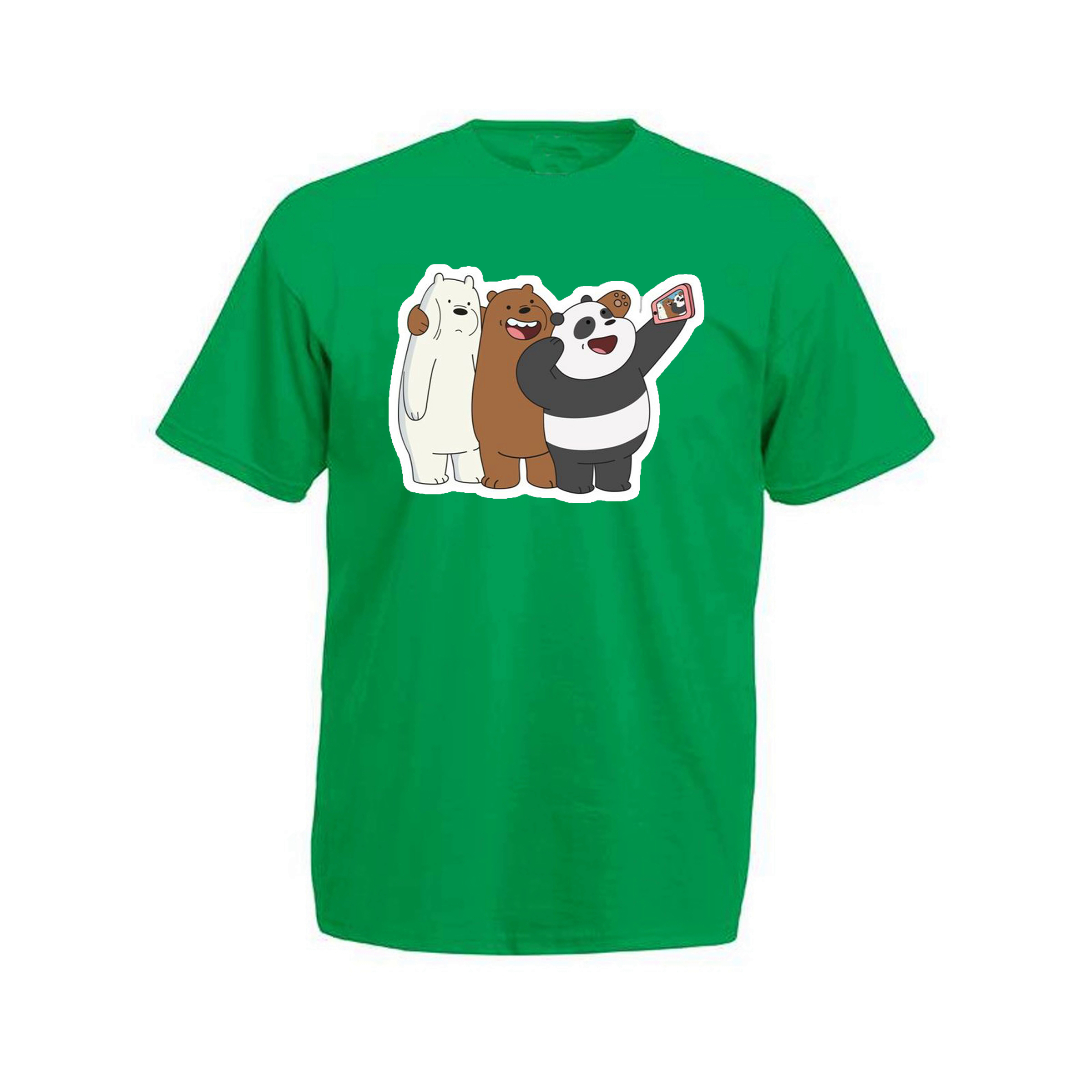 

Футболка мужская ArtSvet Вся правда о медведях (We Bare Bears) Зеленый 2XL ARTBEER3PART