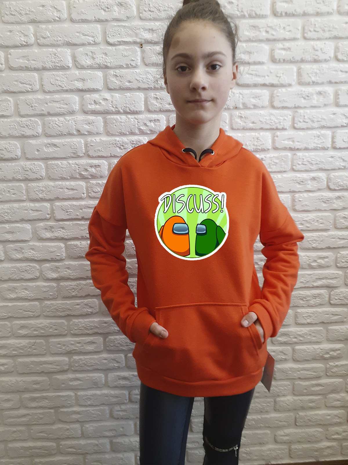 

Худи для девочек ArtSvet Амонг Ас (Among Us) Оранжевый 158 см NAUS1TOR