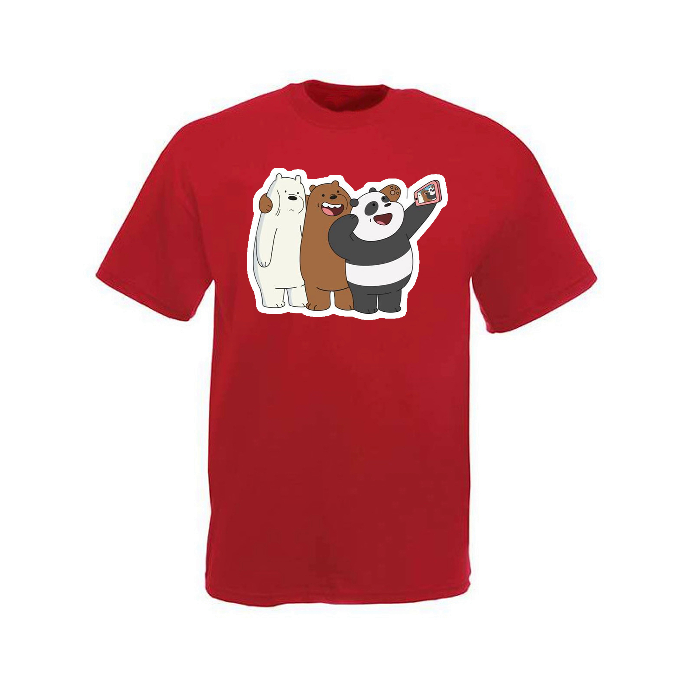 

Футболка мужская ArtSvet Вся правда о медведях (We Bare Bears) Красный M ARTBEER3PART