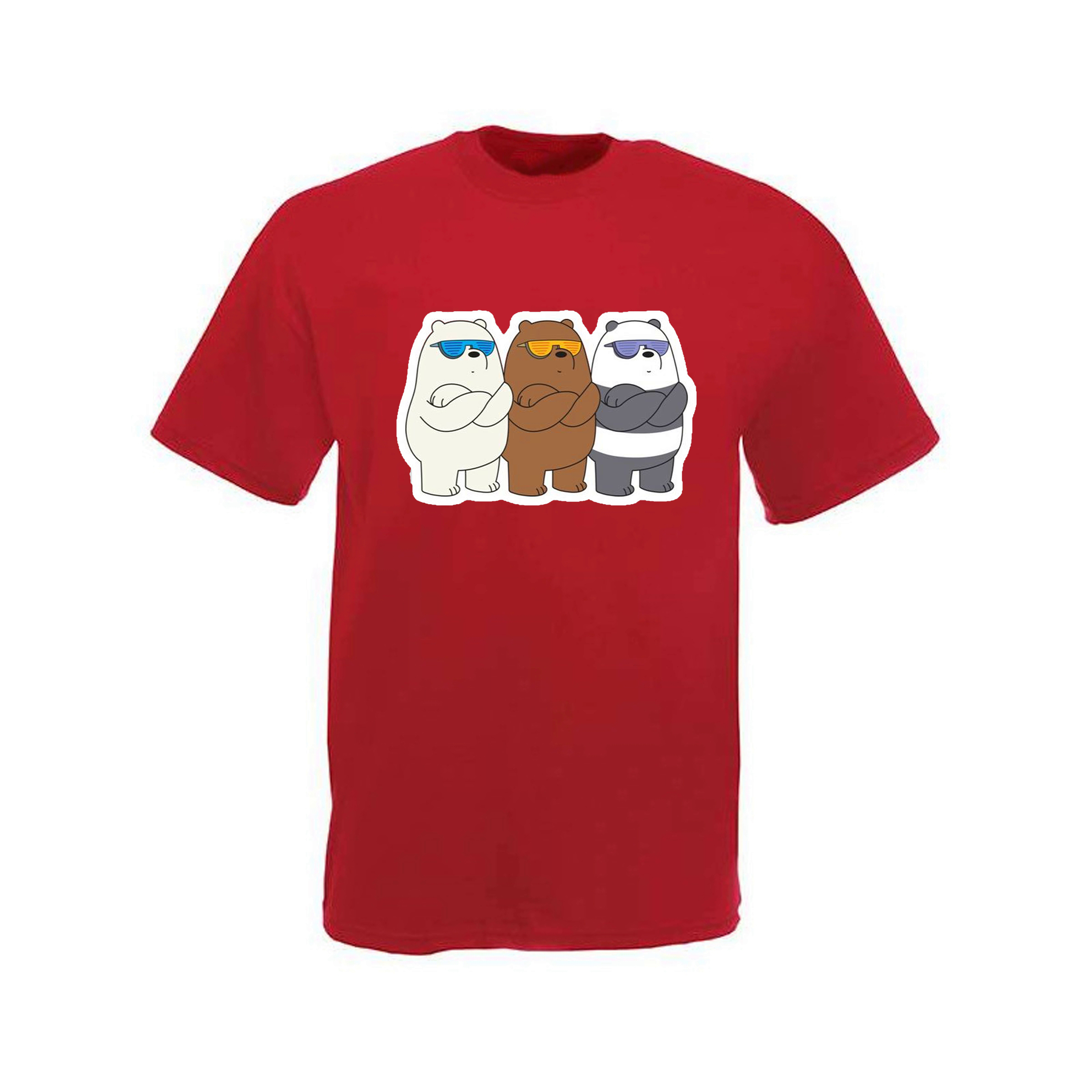 

Футболка мужская ArtSvet Вся правда о медведях (We Bare Bears) Красный S ARTBEER2PART