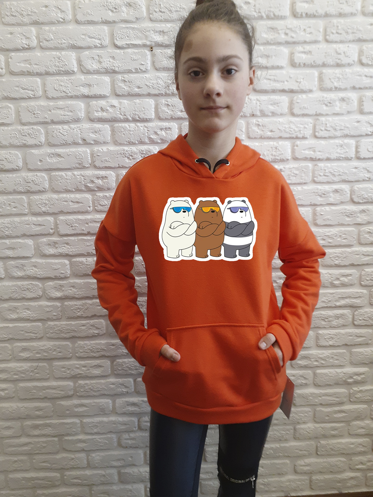 

Худи для девочек ArtSvet Вся правда о медведях (We Bare Bears) Оранжевый 164 см ARTBEER2TOR