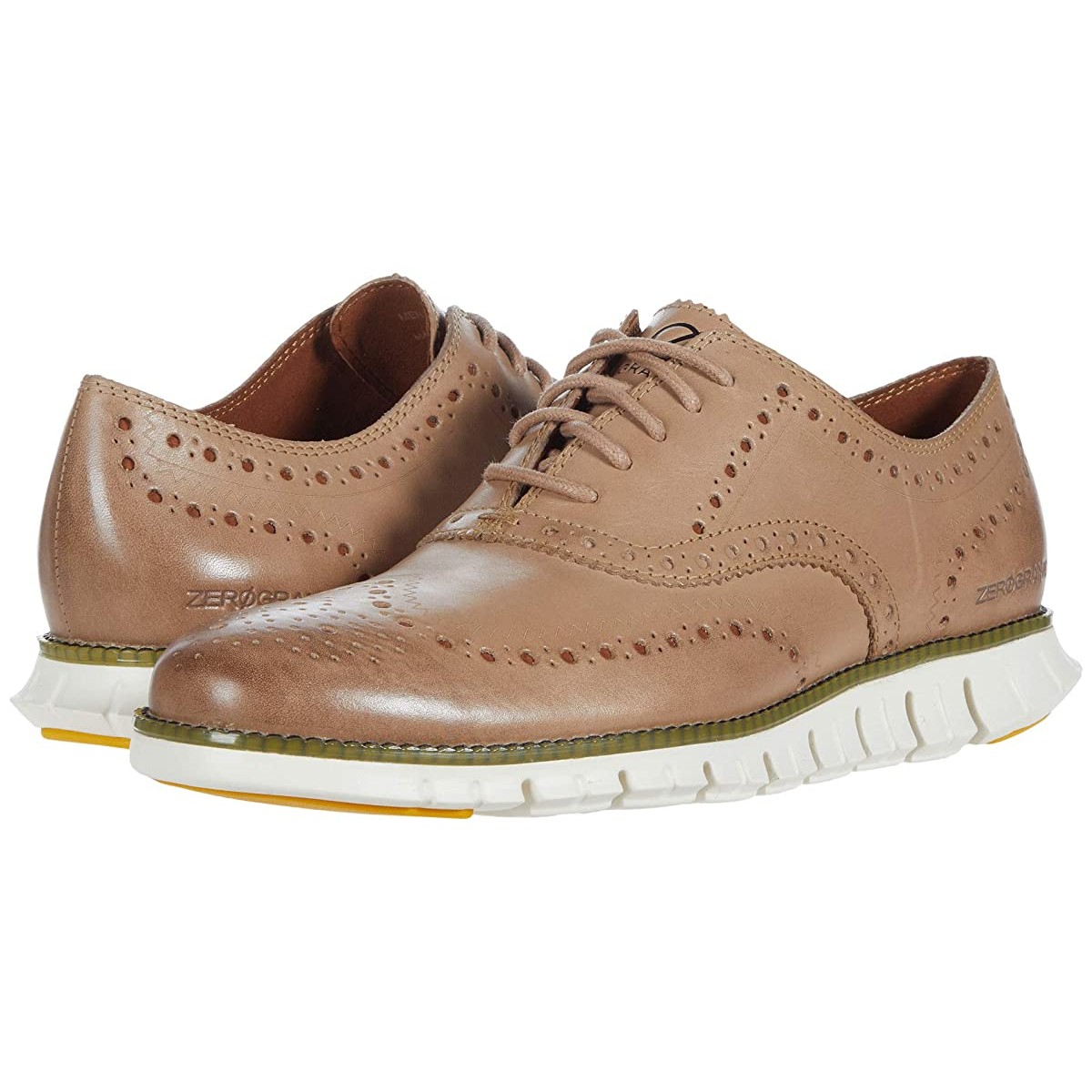 

Туфли оксфорды Cole Haan Zerogrand Wing Tip Oxford Amphora WR/Golden Rod/Optic White, 40 (250 мм)