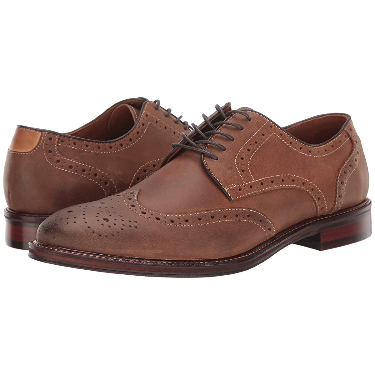 

Туфли оксфорды Johnston Murphy Warner Wingtip Tan Oiled Full Grain, 42 (270 мм)