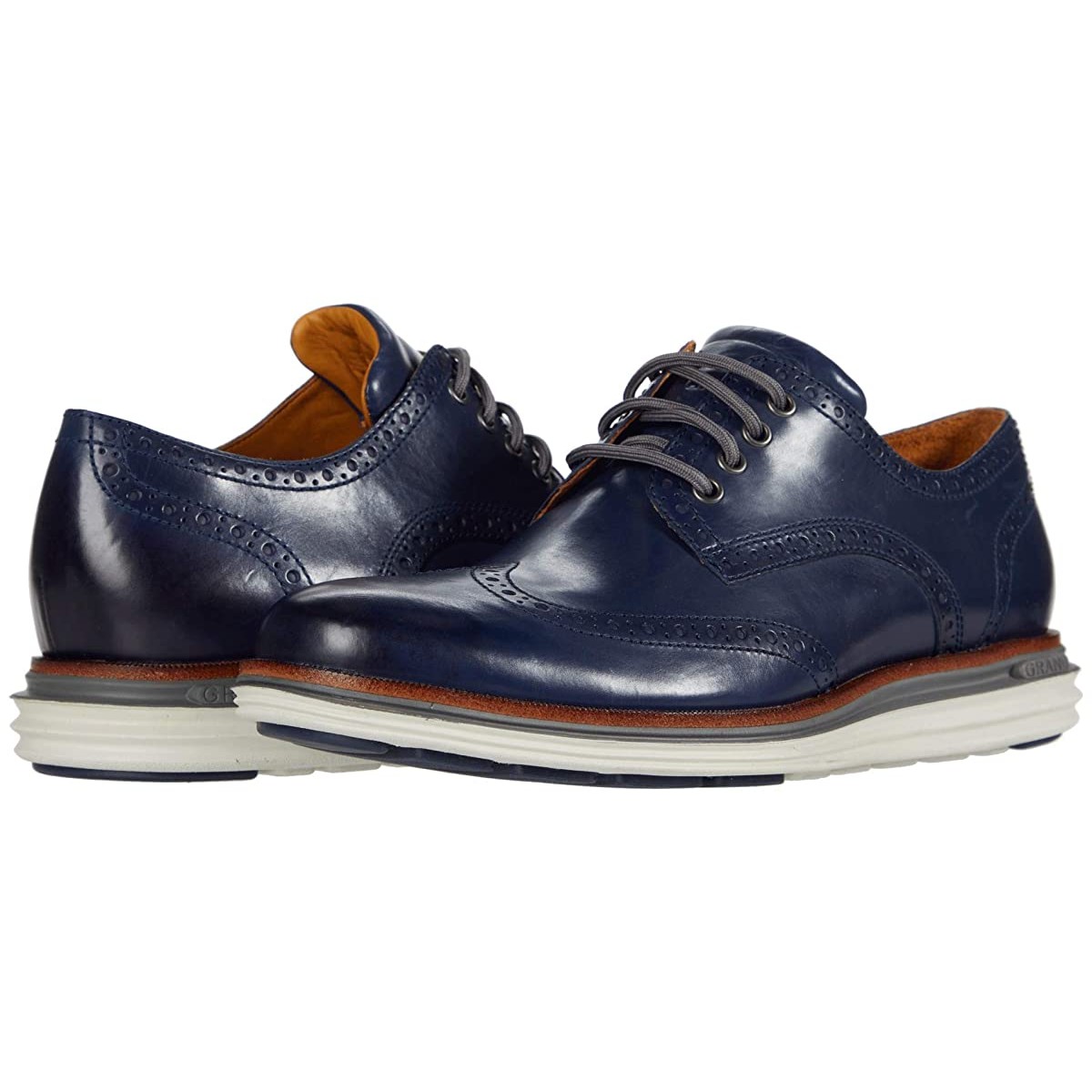

Туфли оксфорды Cole Haan Original Grand Wing Ox Luxury Marine Blue Leather/Quiet Shade/Glacier Gray, 40 (250 мм)