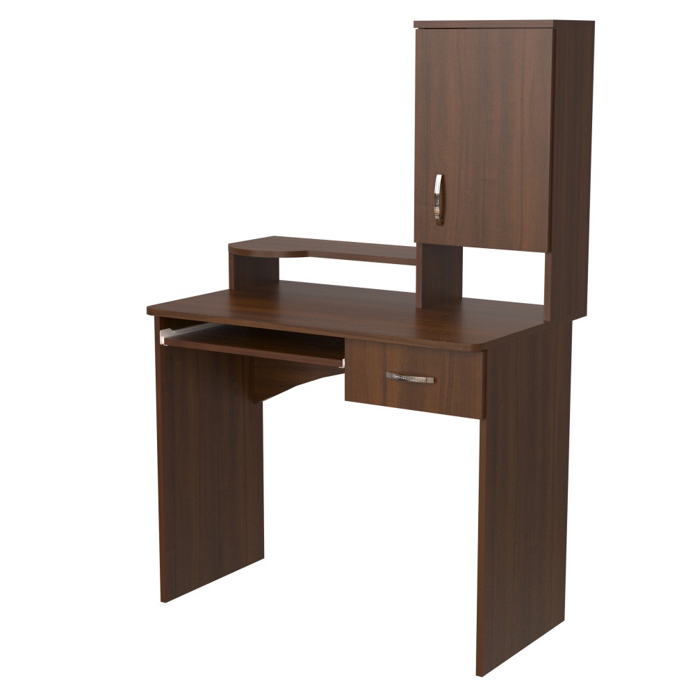 

Компьютерный стол НСК-69 Ника Мебель Орех болонья темный