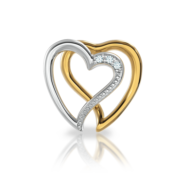 

Золота підвіска з діамантами "Magical love"