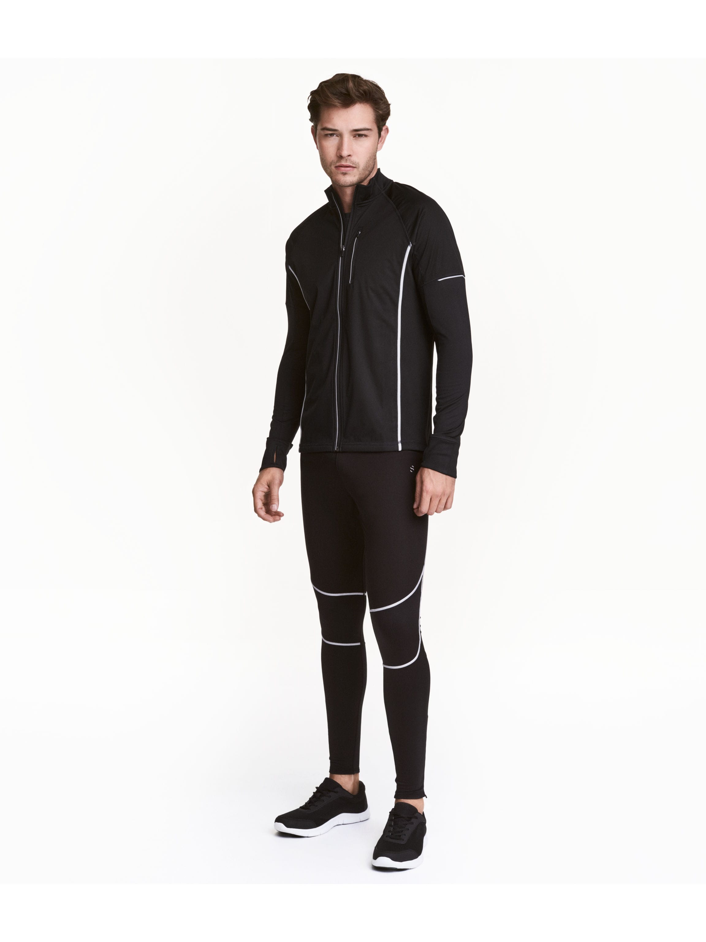 

Тайтсы H&M 4574916-AANT XS Черно-серые