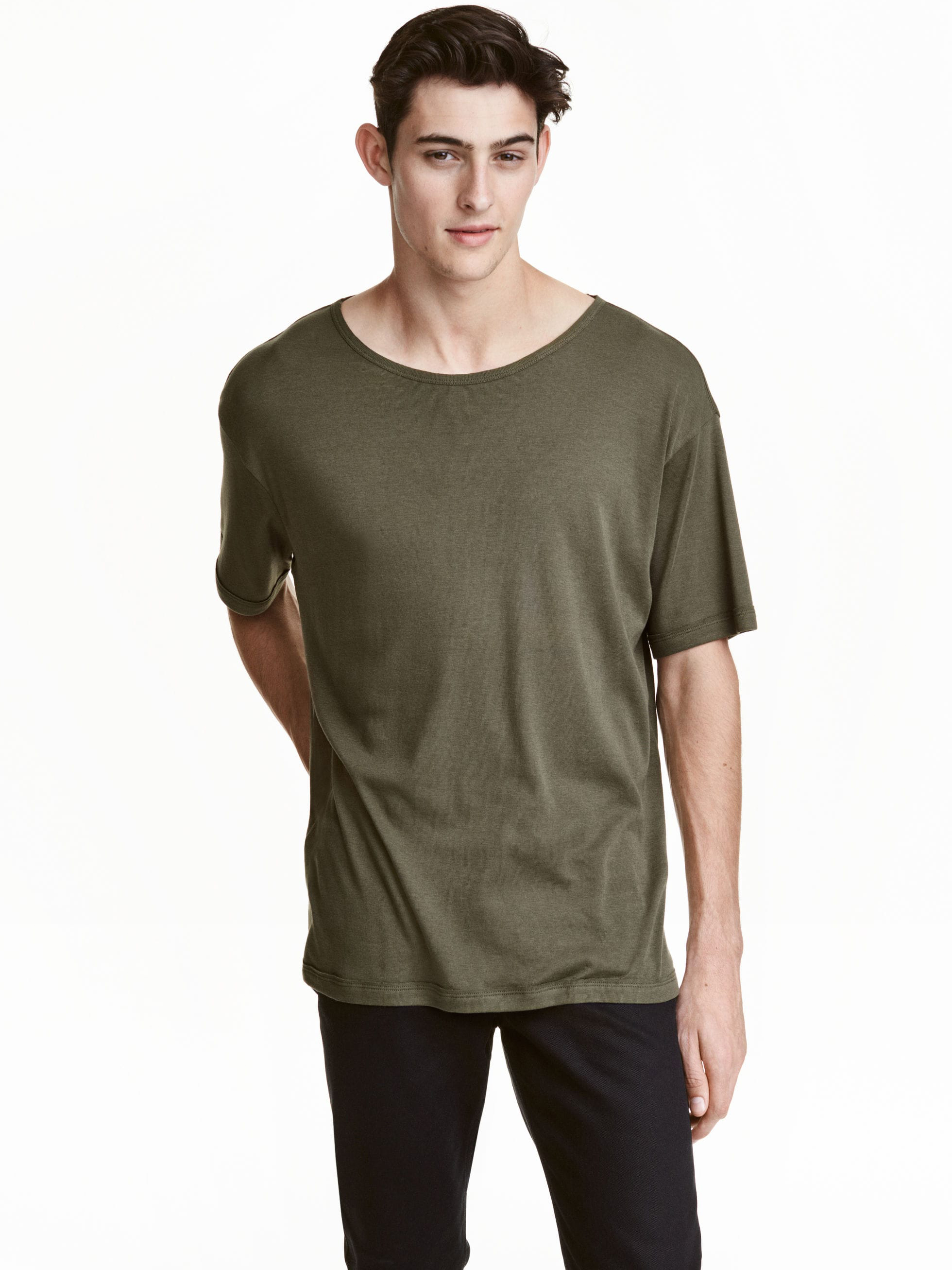 

Футболка H&M 3923155-ABTE L Болотная