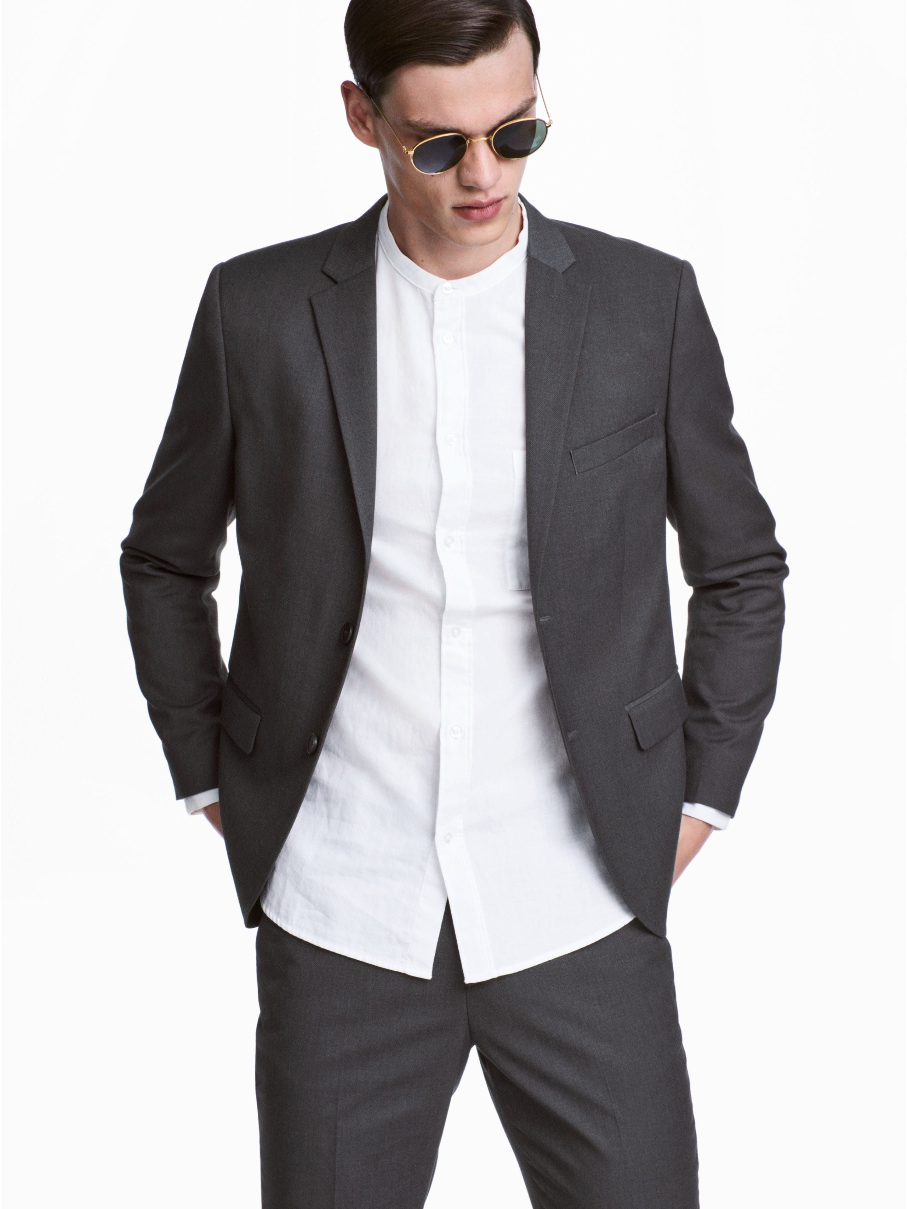 

Пиджак H&M 2416024-ACXW 50 Темно-серый