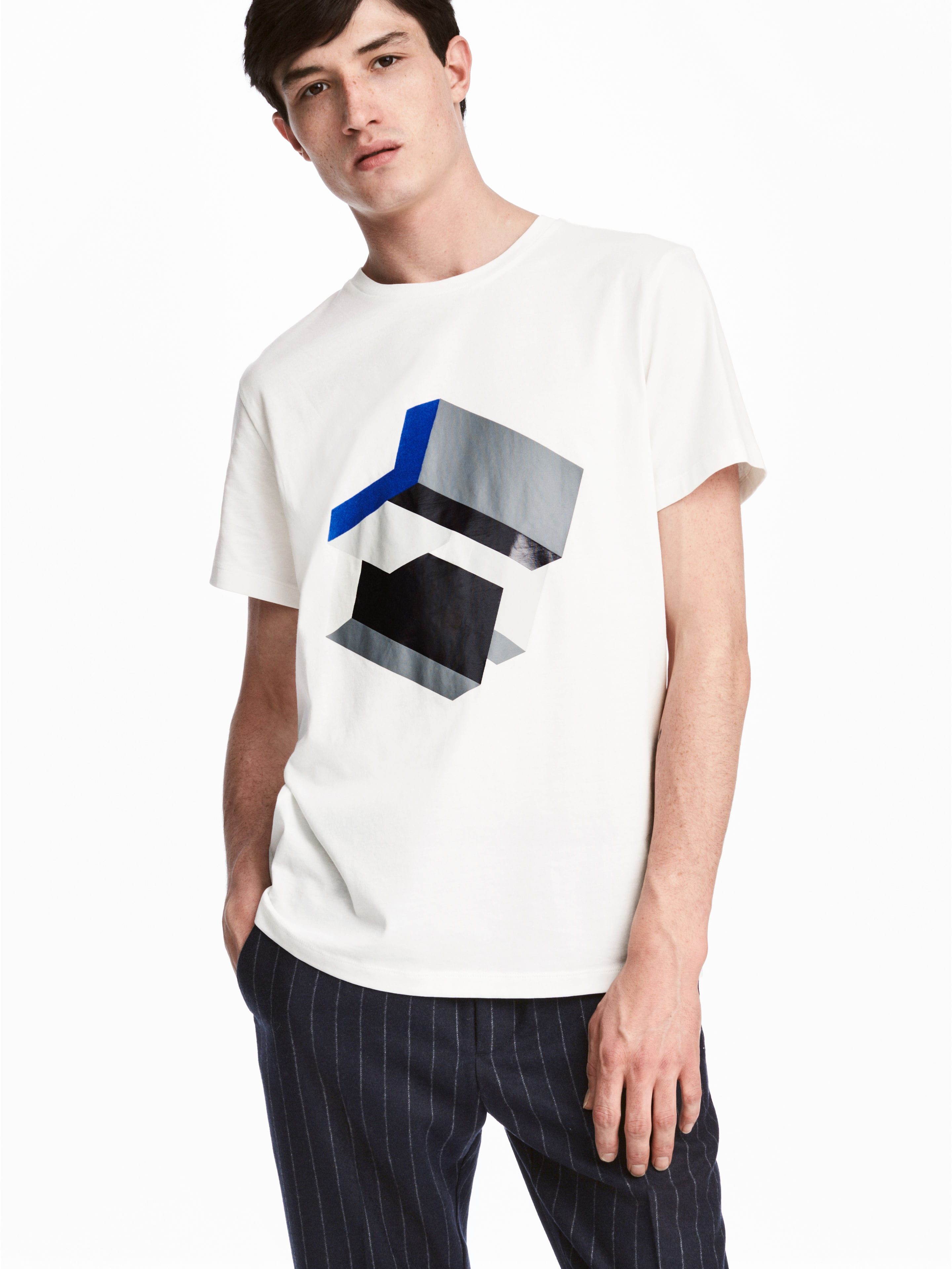 

Футболка H&M 4959966-ABBU XS Молочная