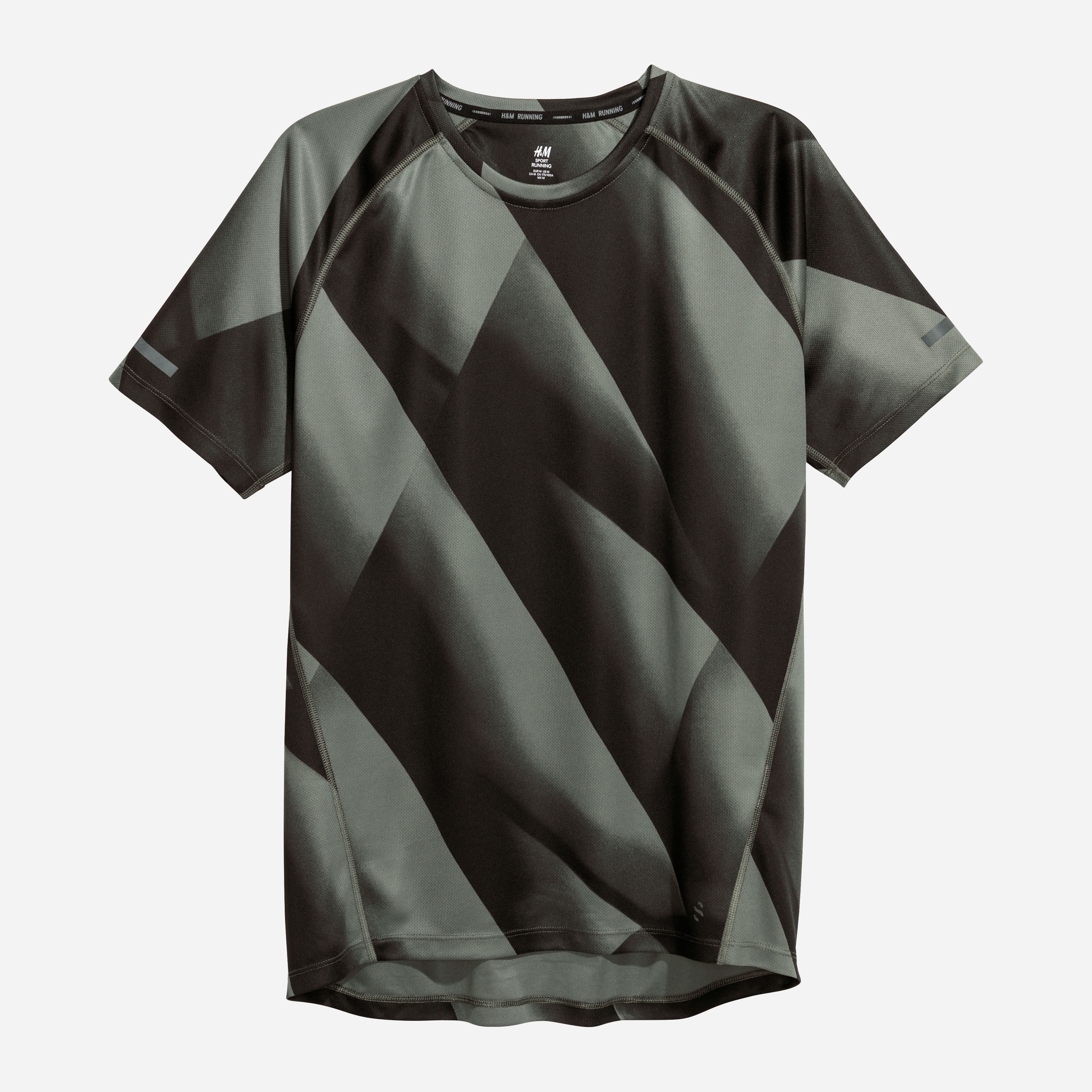 

Футболка H&M 4213877-ABMV XS Темно-зеленая с черным