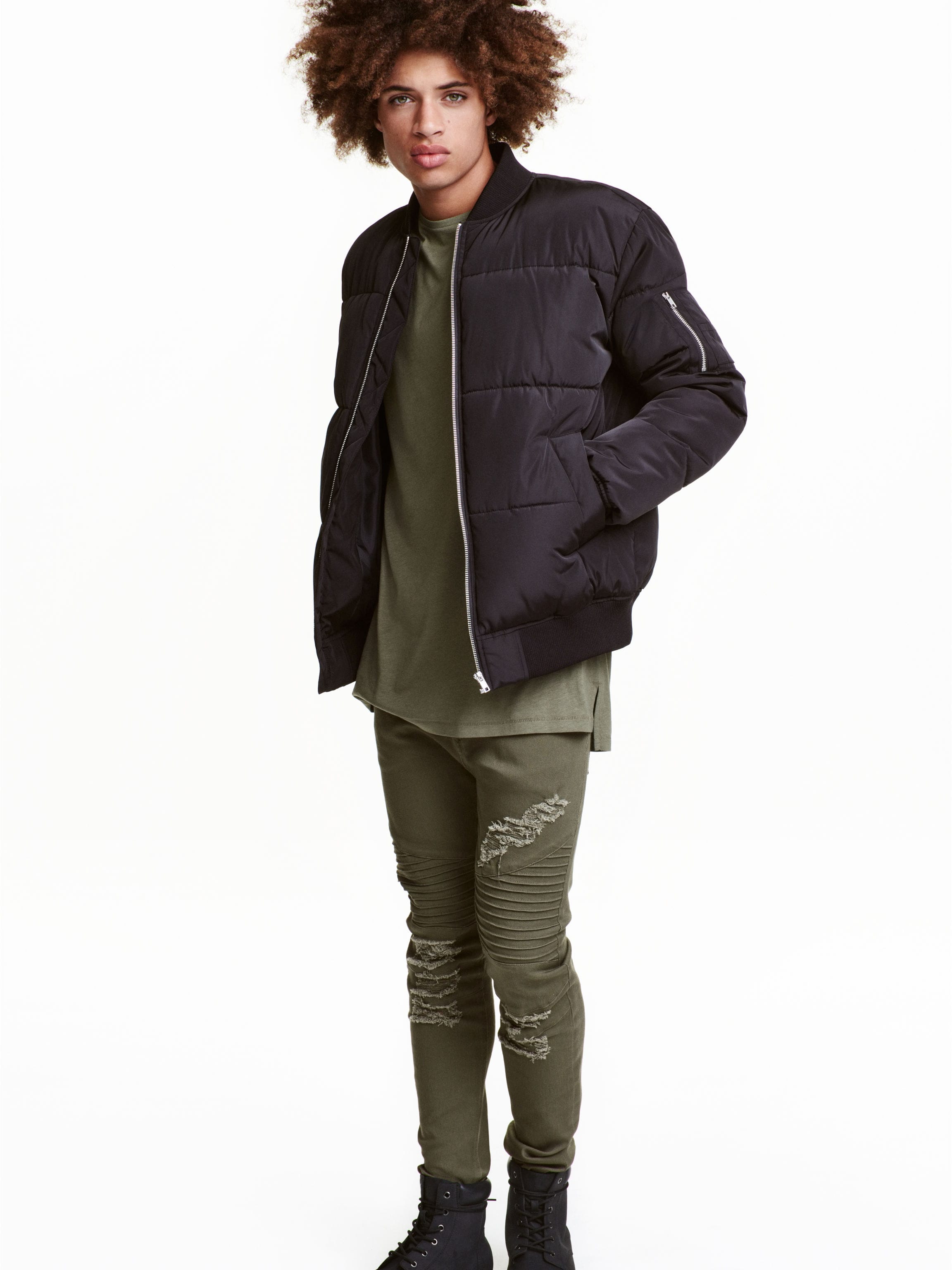 

Джинсы H&M 3178234-ACVU 28/32 Оливковые