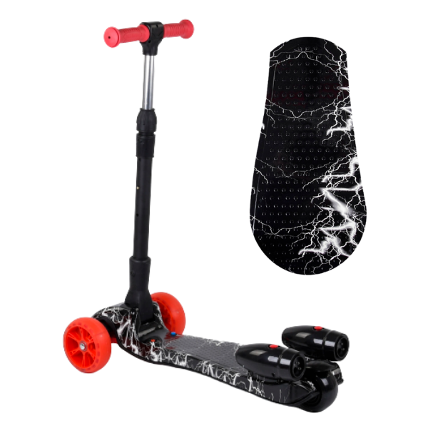 

Самокат триколісний Best Scooter MAXI 80542 з парогенератором світлом звуком Чорний з білим (123421)