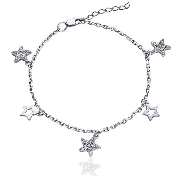 

Срібний браслет "Five Stars"
