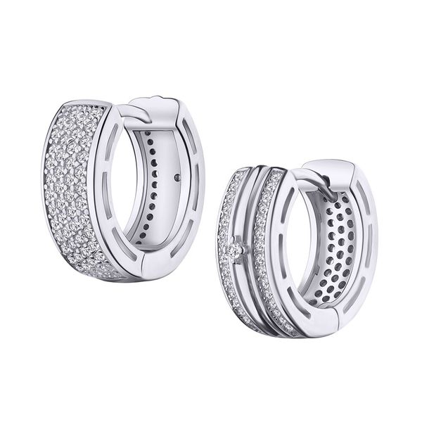 

Срібні сережки з фианитом СК2Ф/2051