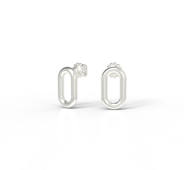 

Срібні сережки цвяшки "Pithiness Diamond"