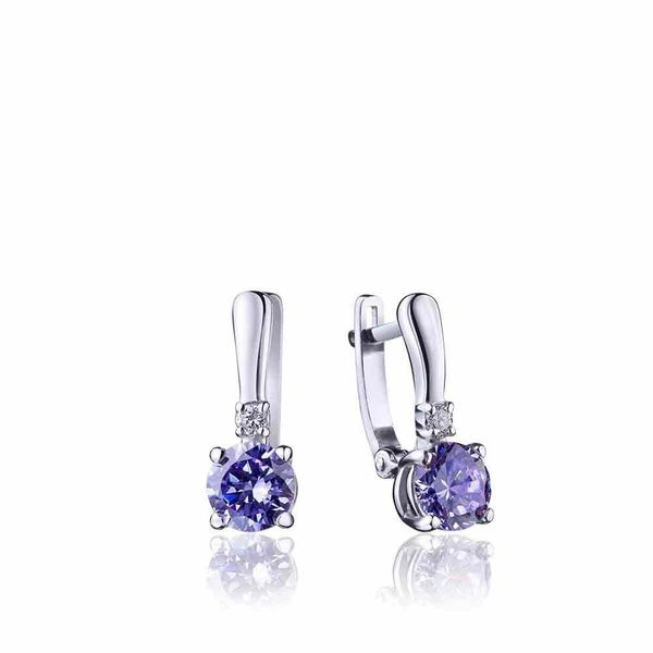 

Срібні сережки "Wind Amethyst"