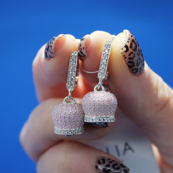 

Срібні сережки "Bells Pink"