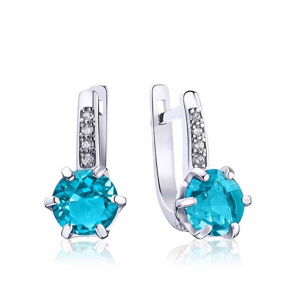 

Срібні сережки "Sincere Topaz"