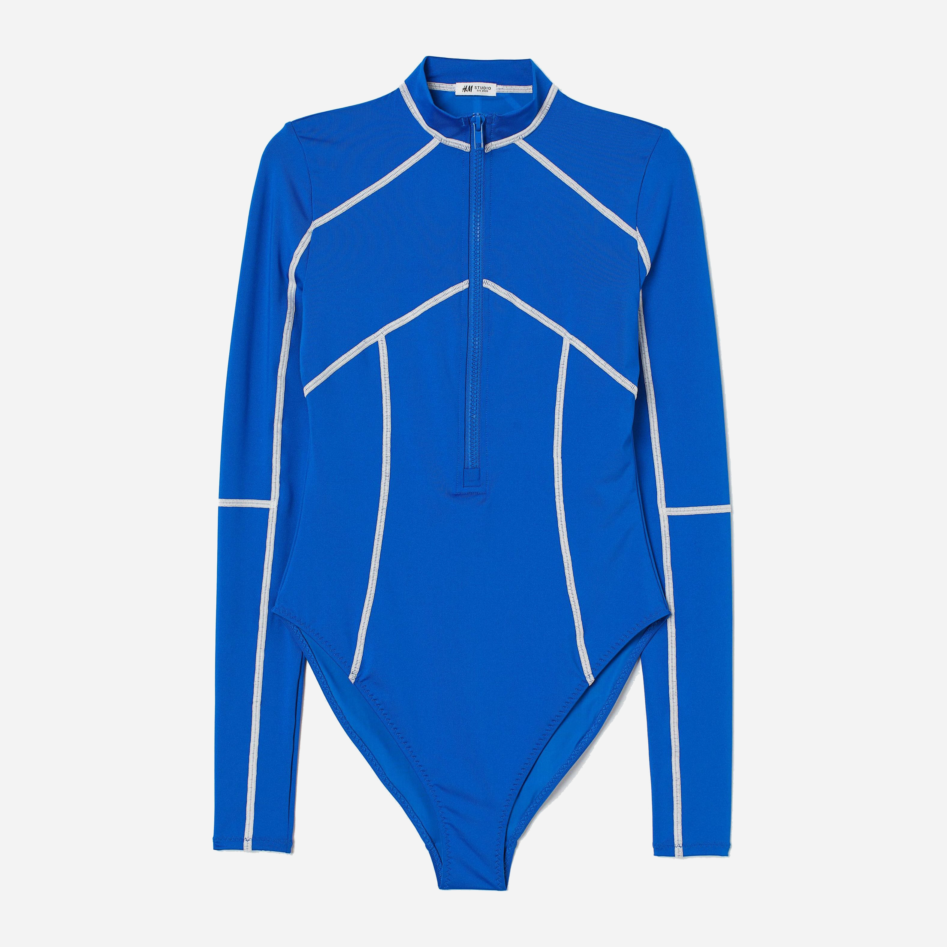 

Купальник слитный женский H&M Studio 04-0851497-001 38 Синий