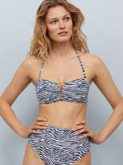 

Верхняя часть купальника H&M 04-0742925-003  Белая, Верхняя часть купальника H&M 04-0742925-003 46 Белая