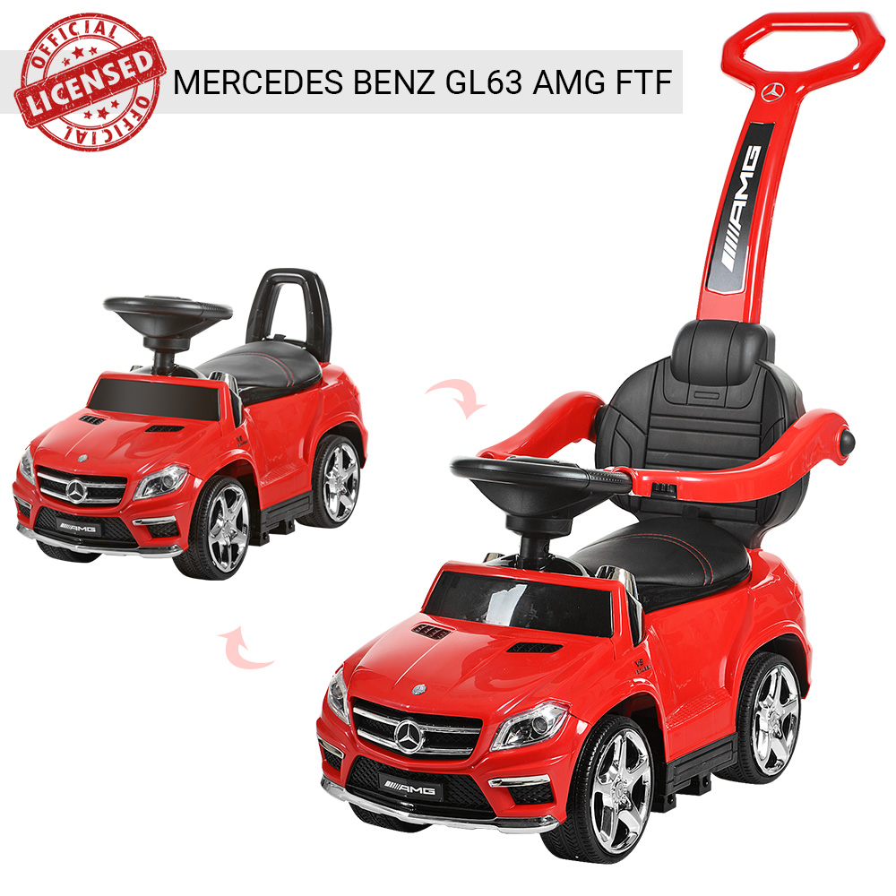 

Каталка-толокар Bambi M 3186L-3 3в1 ручка, гойдалка, MP3 і світло червоний