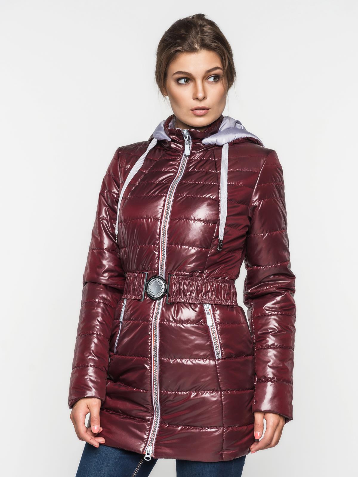 

Демисезонная женская куртка Modniy OAZIS  Бордовый (90100/2, Демисезонная женская куртка Modniy OAZIS 42 Бордовый (90100/2 42)