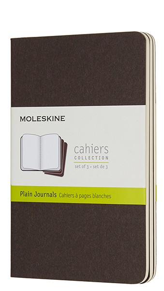 

Набір зошитів Moleskine Cahier кишеньковий 9 х 14 см нелінований коричневий