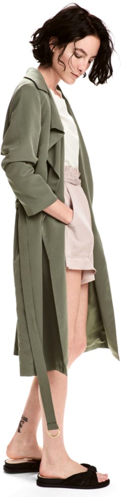 

Плащ H&M 2hm011100034  Хаки, Плащ H&M 2hm011100034 46 Хаки