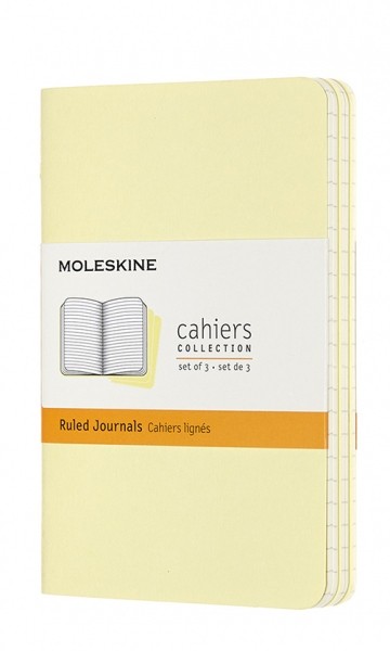 

Набір зошитів Moleskine Cahier кишеньковий 9 х 14 см в лінію ніжний жовтий