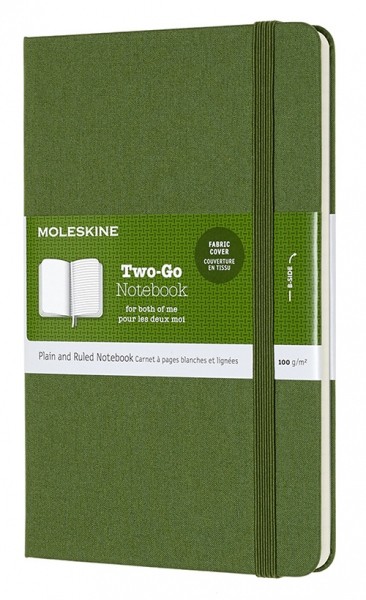 

Блокнот Moleskine Two-Go 11,5 х 17,5 см трав'яний зелений