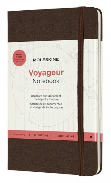 

Блокнот Moleskine Voyageur 11,5 х 18 см кавовий коричневий