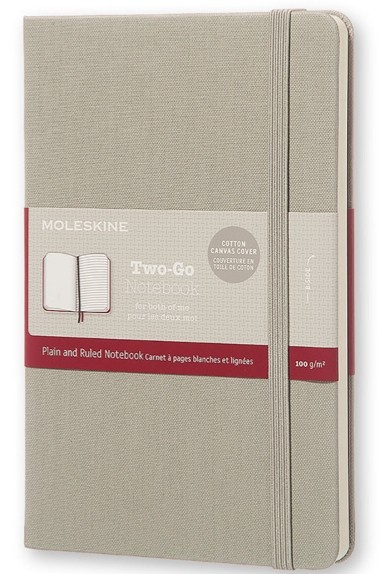 

Блокнот Moleskine Two-Go 11,5 х 17,5 см сірий