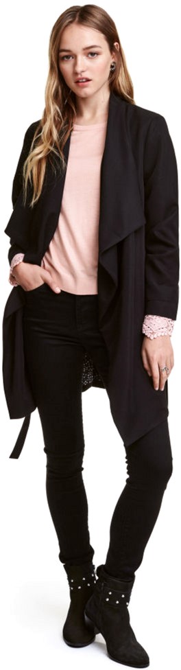 

Плащ H&M 2hm011200006  Черный, Плащ H&M 2hm011200006 38 Черный