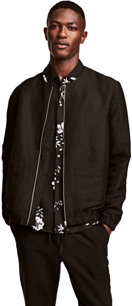 

Бомбер H&M 2hm011200088 XS Черный