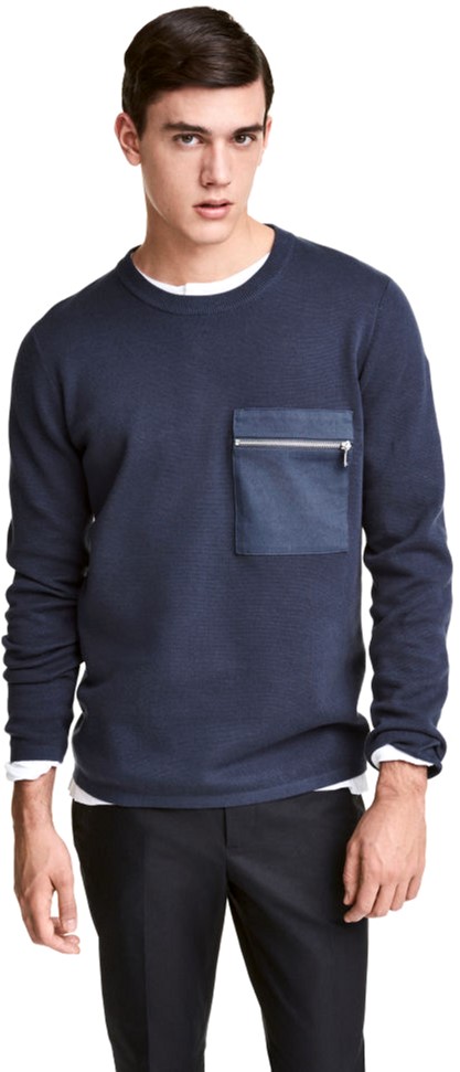 

Джемпер H&M 2hm033000335 XS Темно-синий