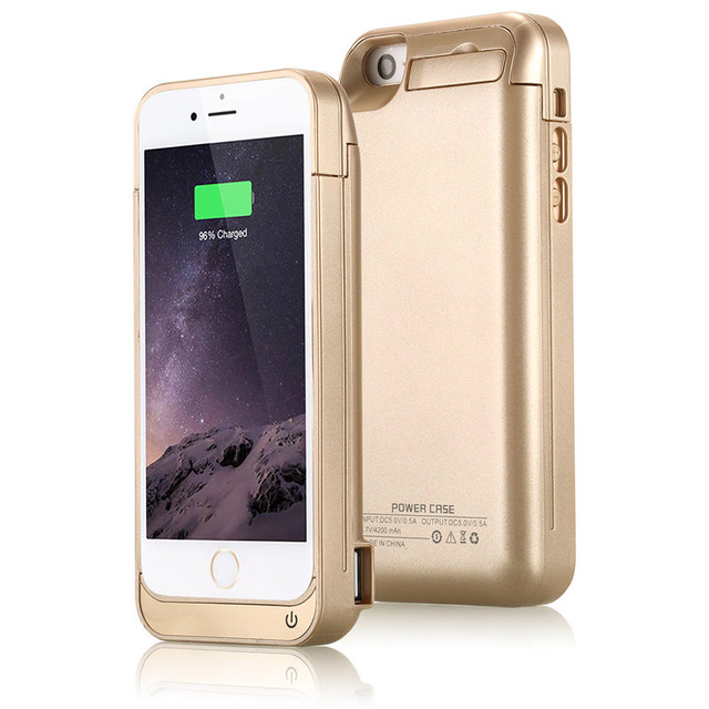 

Чехол аккумулятор iBattery для iPhone 5/5C/5s/SE 4200 mAh gold