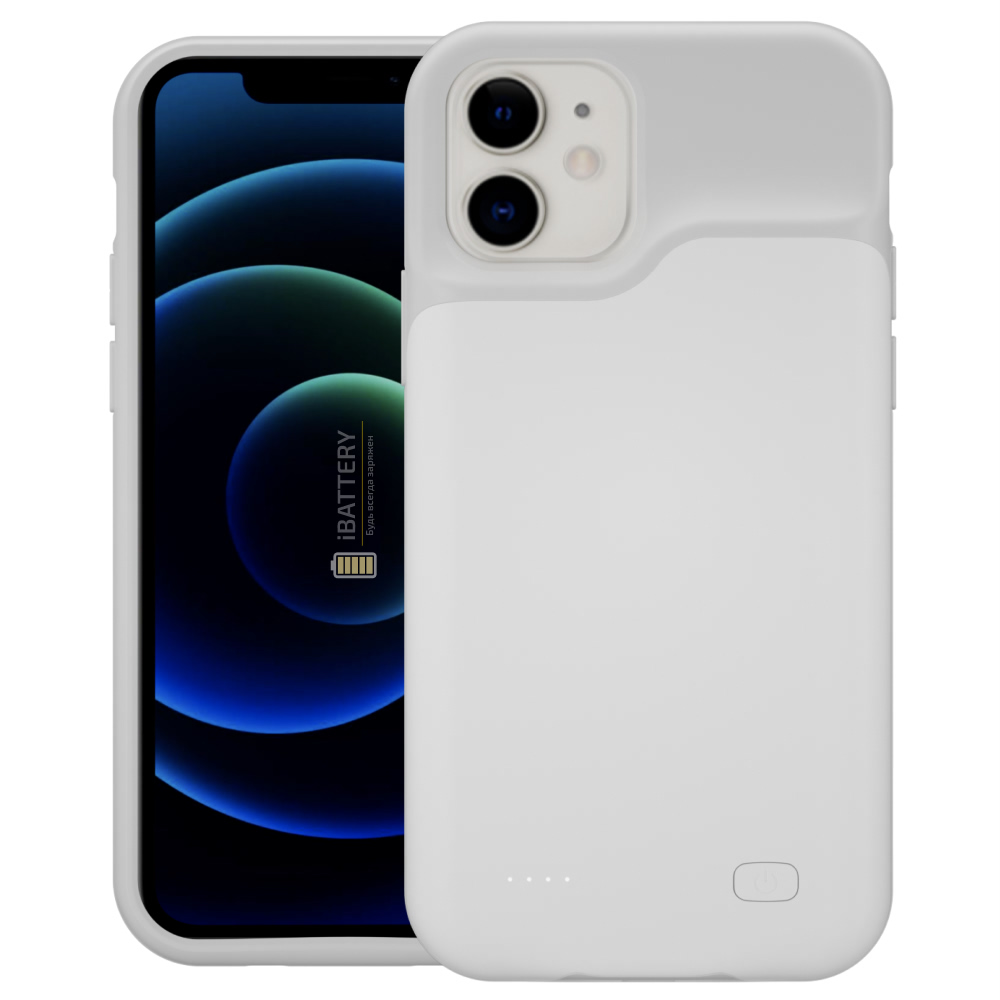 

Чехол powerbank iBattery для iPhone 12 4000 mAh white