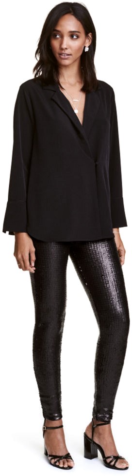 

Леггинсы H&M 2hm044400541 38 Черные