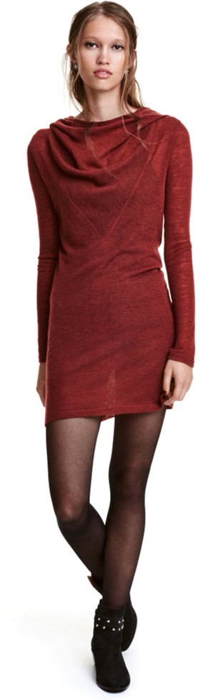 

Платье H&M 2hm053300123  Бордовое, Платье H&M 2hm053300123 L Бордовое