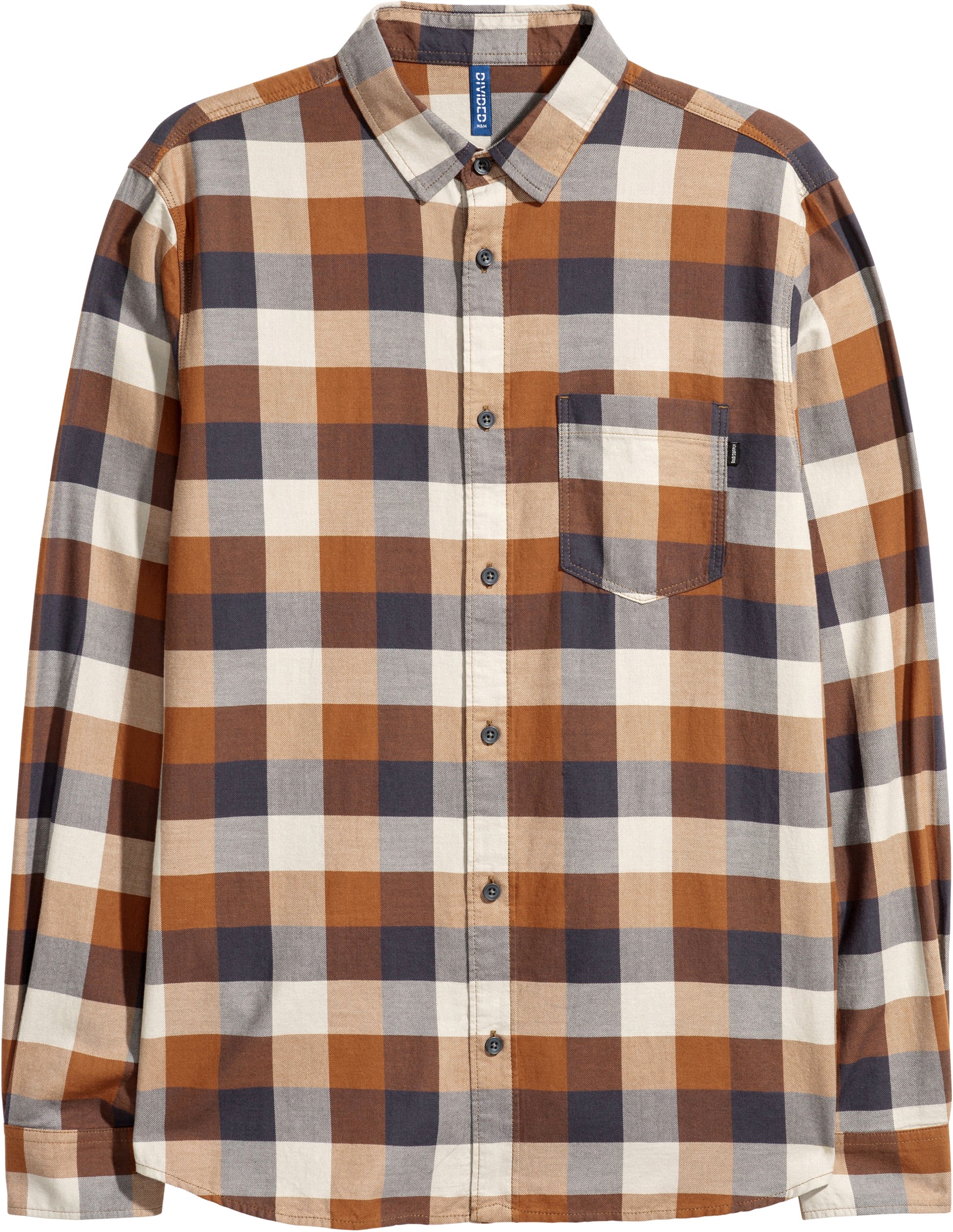 

Рубашка H&M 2hm061100130 XS Коричневая